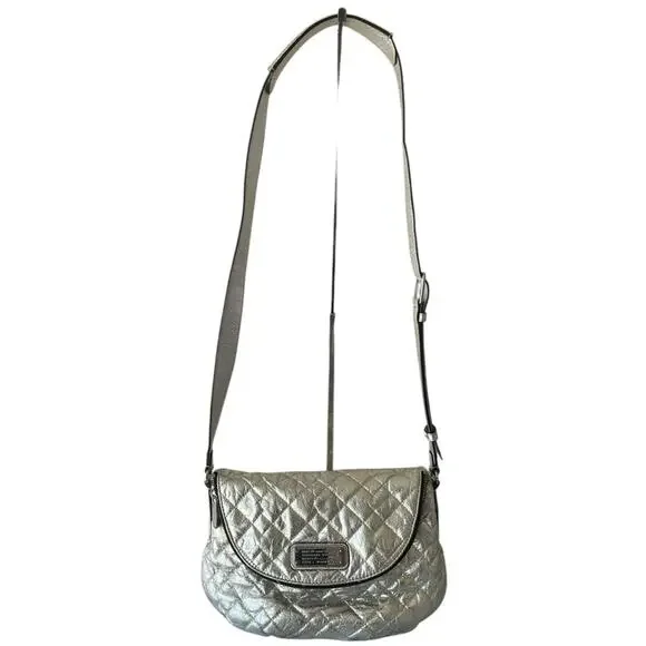 Marc by Marc Jacobs Silver Quilted Crossbody Bag - Picture 2 of 11